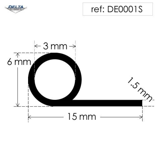 P Section Silicone Extrusion 
