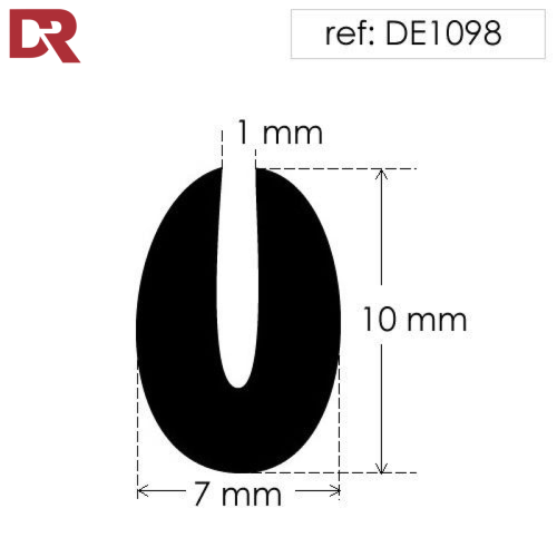 Rubber U Channel Seal DE1098