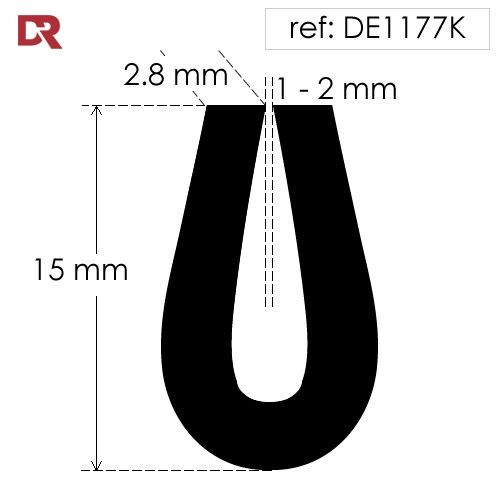 U Channel Rubber Extrusion