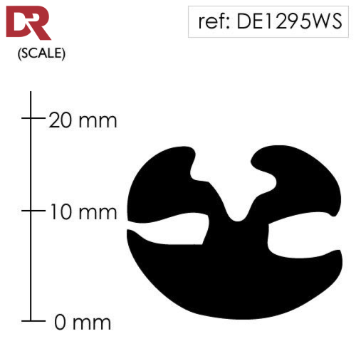 Rubber Window Seal Weatherstrip DE1295WS