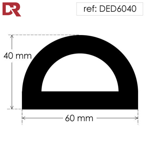 Hollow D shaped rubber fender