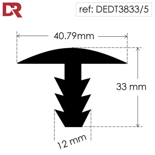 Rubber T Section
