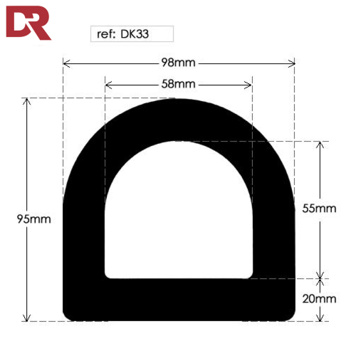 Hollow D Rubber Fender
