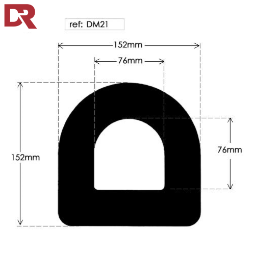 Hollow Rubber D Fender 