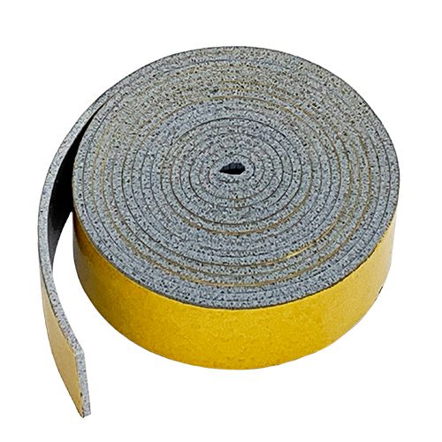 HT800 Grey Silicone Sponge strip self adhesive 12mm wide x 0.8mm thick