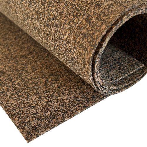 Rubber bonded flexible cork sheet