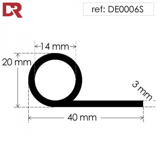 P Section Silicone Extrusion 