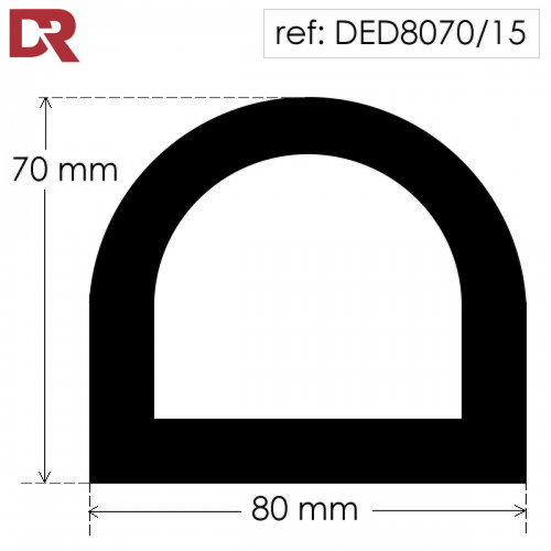 Hollow D Rubber Fender